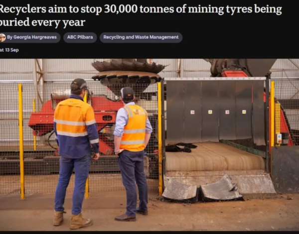 Recyclers aim to stop 30,000 tonnes of mining tyres being buried